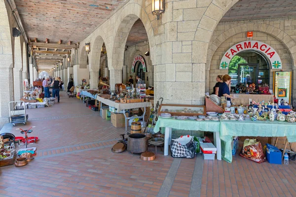 San Marino 2019 Antique Market Sunday San Marino — 스톡 사진