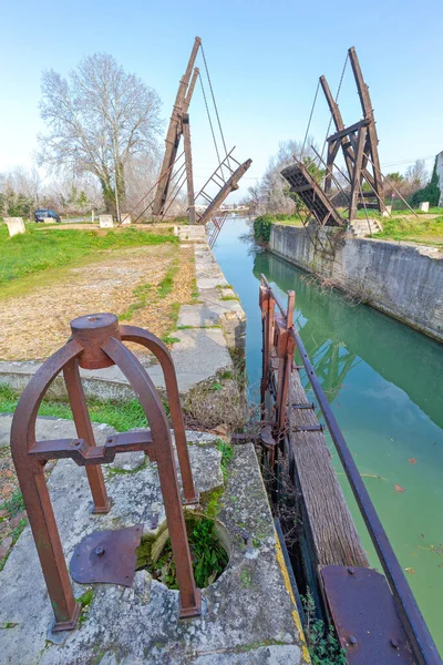 Arles Francja Stycznia 2016 Pont Van Gogh Langlois Bridge Landmark — Zdjęcie stockowe