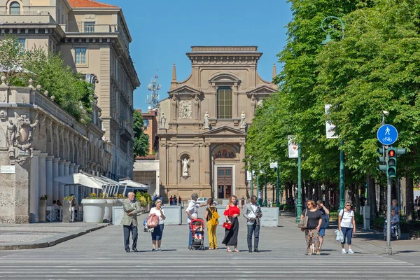 Bergamo Włochy Czerwca 2019 Kościół Rzymskokatolicki Santi Bartolomeo Stefano Bergamo — Zdjęcie stockowe