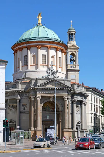 Bergamo Italy June 2019 Roman Catholic Church Santa Maria Delle — Zdjęcie stockowe