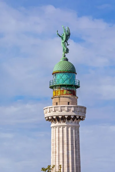 Terst Itálie Března 2020 Faro Della Vittoria Lighthouse Landmark Tereste — Stock fotografie