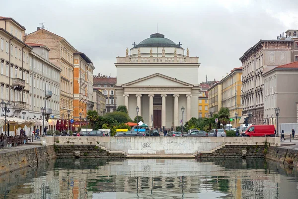 Trieste Itália Janeiro 2017 Igreja San Antonio Nuovo Dia Inverno — Fotografia de Stock