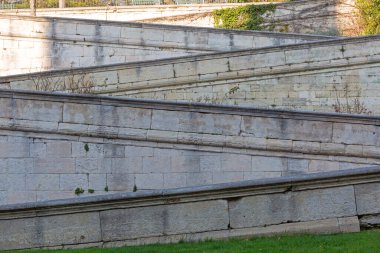 Avignon Fransa 'daki Doms Garden' a Sainte Anne Merdivenleri