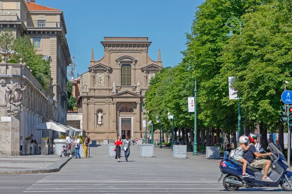 Μπέργκαμο Ιταλία Ιουνίου 2019 Ρωμαιοκαθολική Εκκλησία Santi Bartolomeo Stefano Στο — Φωτογραφία Αρχείου