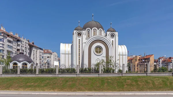 Iglesia Ortodoxa Oriental Sveta Petka Cukaricka Padina Belgrado Serbia — Foto de Stock