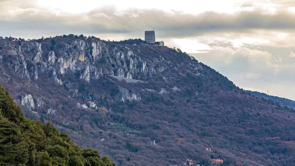 Eglise Sommet Colline Près Trieste Italie — Photo