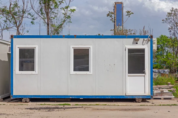 Office Cargo Container Construction Site — Stock Photo, Image