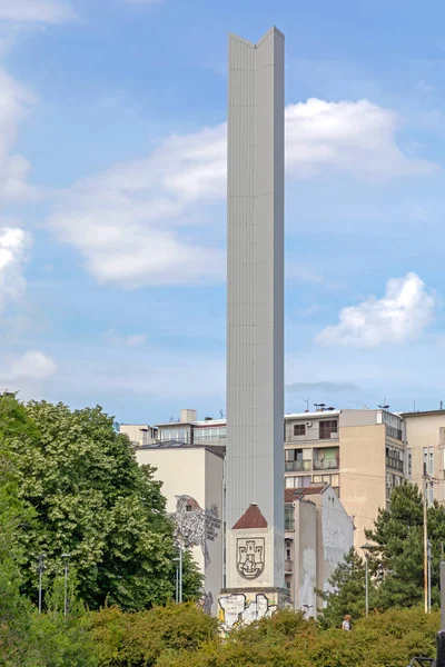 Belgrado Serbia Mayo 2021 Obelisco Parque Dedicado Movimiento Los Alineados — Foto de Stock