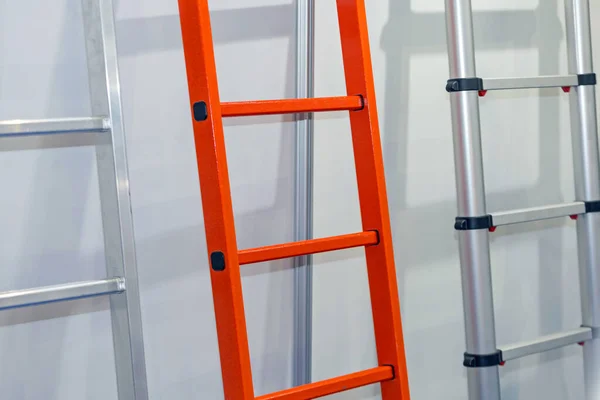 Aluminium Steel Metal Ladders Building — Stock Photo, Image