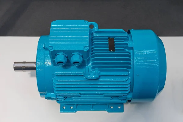 Duże Przemysłowe Blue Electric Power Motor Equipment — Zdjęcie stockowe