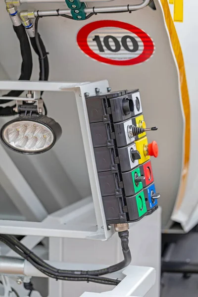 Müllwagen Betrieb Heavy Duty Control Panel — Stockfoto