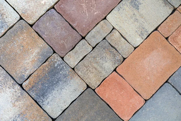 Natural Stones Garden Pavement Floor Various Shape Colour — Stok fotoğraf