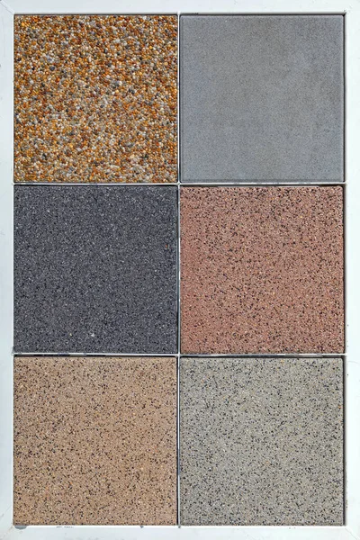 Various Colour Texture Outdoor Garden Tiles Structure — Stock Photo, Image
