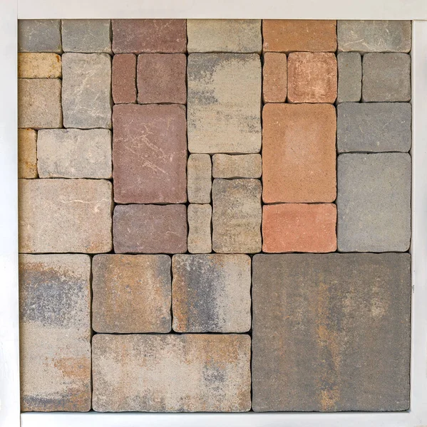 Natural Stones Garden Pavement Floor Various Shape Colour — Φωτογραφία Αρχείου