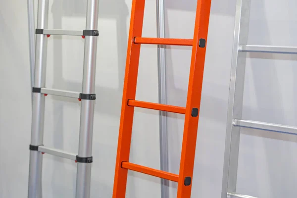 Aluminium Steel Metal Ladders Building — Stock Photo, Image