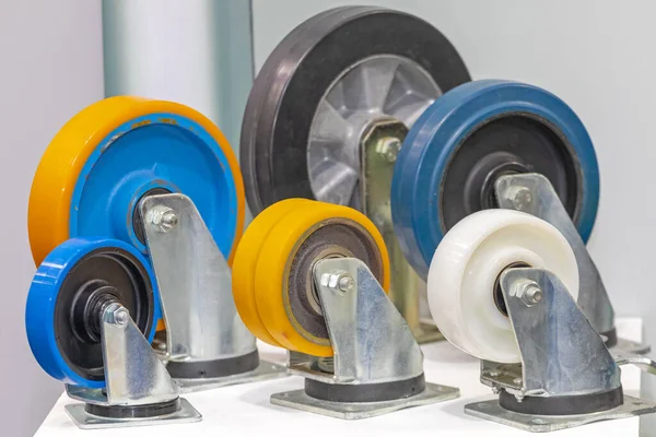 Various Caster Wheels Industry Use Transport — Stock Photo, Image