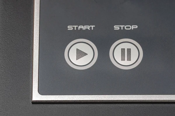 ボタンの起動と停止 機械制御技術 — ストック写真