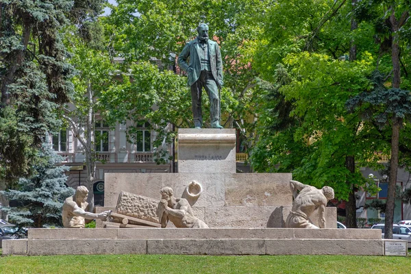 Szeged Ungarn Juni 2021 Statue Des Theiß Lajos Politikerdenkmals Szechenyi — Stockfoto