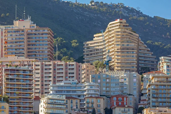 Lakóépületek Monacóban Sunny Winter Day — Stock Fotó