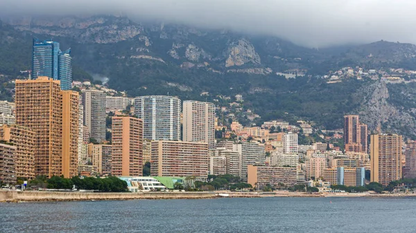 Bâtiments Bâtiments Gratte Ciels Mer Méditerranée Monaco — Photo