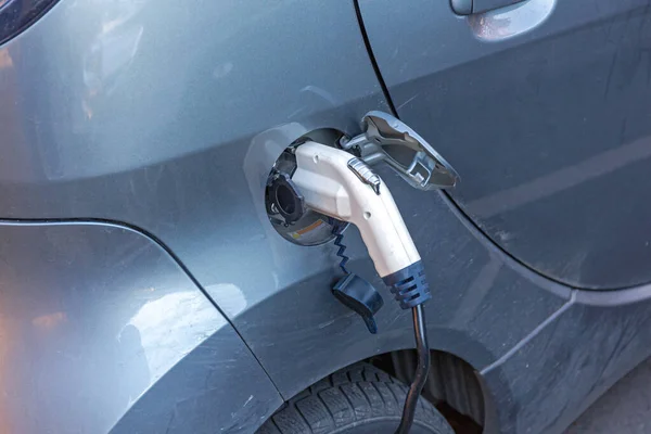 Electric Car Fast Charging Plug Cable — Stock Photo, Image