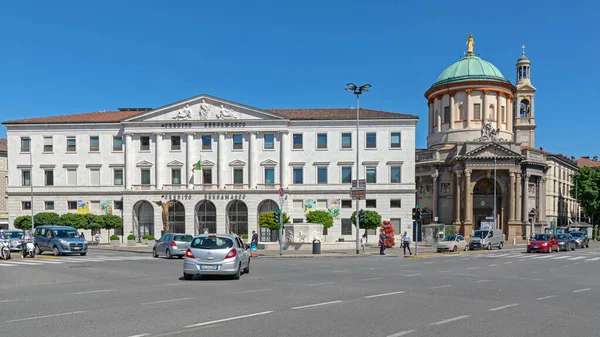 Bergamo Itálie Června 2019 Credito Bergamasco Bank Building Grupo Bpm — Stock fotografie