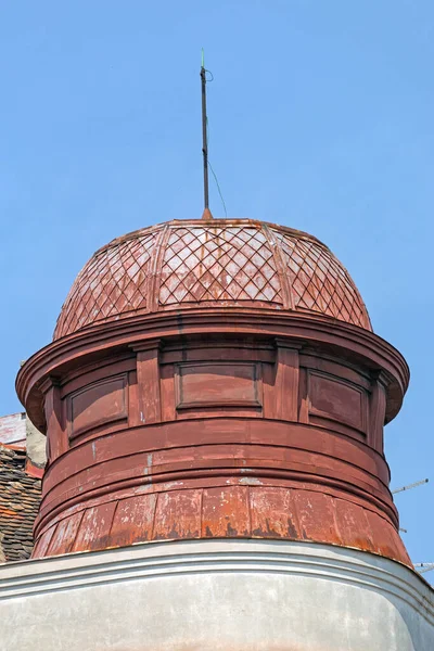 Rusty Metal Roof Dome Top Old Building — Stock Photo, Image