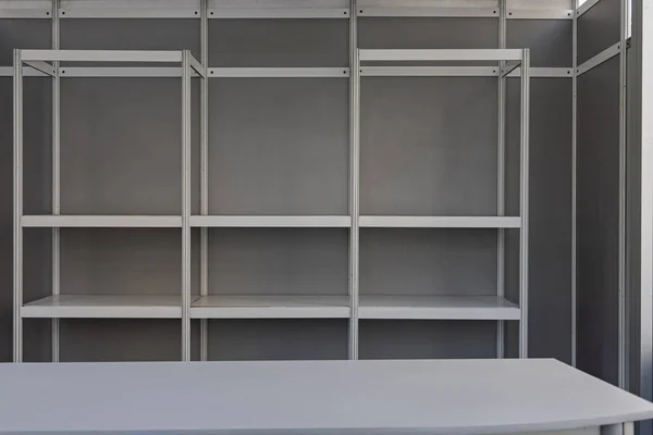 Big Empty Shelf Vacant Retail Shop — Stock Photo, Image