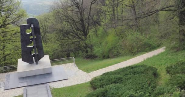 Belgrad Serbien April 2020 Denkmal Für Sowjetische Kriegsveteranen Avala Gebirge — Stockvideo