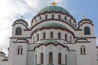 Belgrad 'daki Aziz Sava Kilisesi' nin Arka Görünümü