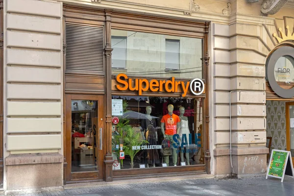 Belgrado Serbia Agosto 2021 Superdry Shop Knez Mihailova Street Belgrado — Foto de Stock