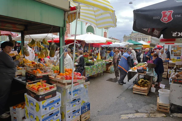 Rijeka Farmers Market — Stock Fotó