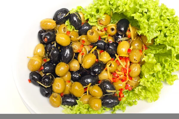 Salada de azeitona — Fotografia de Stock