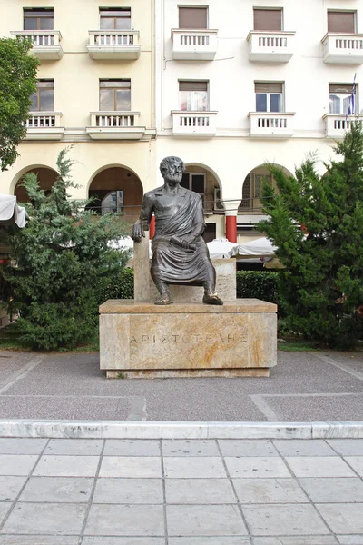 Аристотель статуя — стокове фото