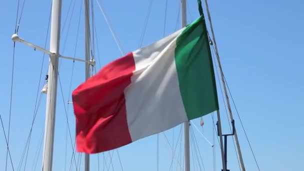 Bendera Italia — Stok Video