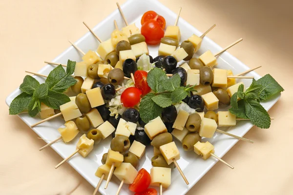 Espetos de queijo — Fotografia de Stock