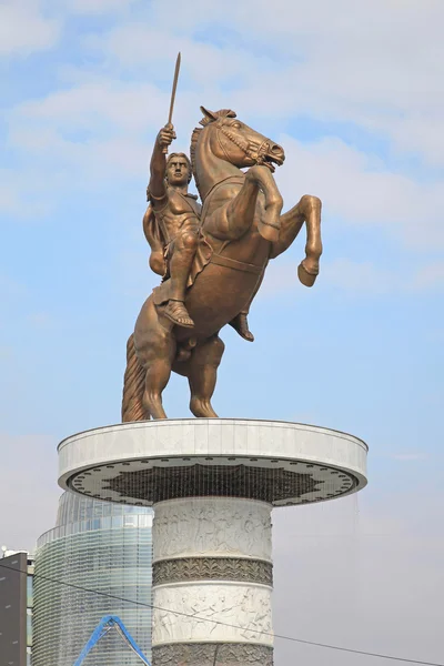 Alexander de grote Skopje — Stockfoto