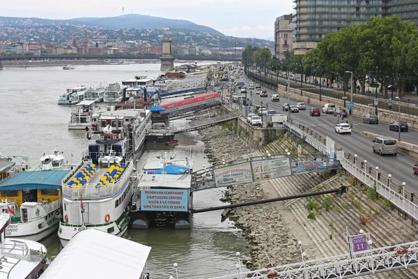 Plovoucí restaurace Budapešť — Stock fotografie