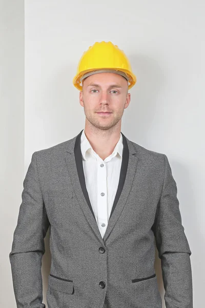 Businessman Hard Hat — Stockfoto