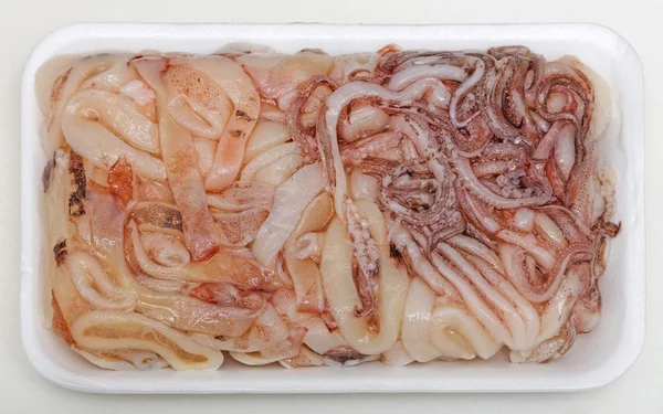 Frozen Squids — 图库照片