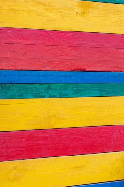 Renkli Tahta Tahtalar Boyalı Kapı Dekorasyon Evi