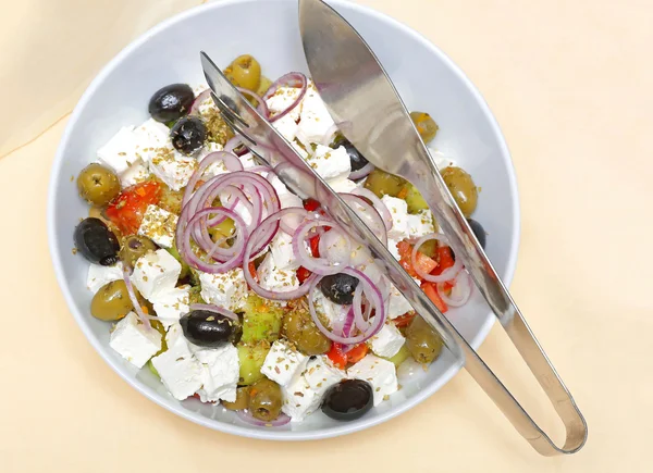 Grekisk sallad — Stockfoto