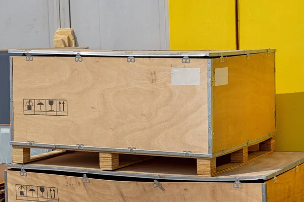 Ağır Yük Ahşap Kutu Kargo Palet Nakliye Paketi