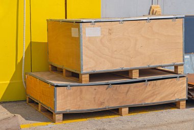 Ağır Yük Tahta Kutu Kargo Palet Nakliye Paketi