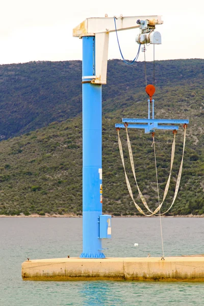 Crane Båtlyft — Stockfoto