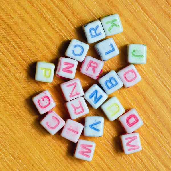 Dice Letters Toys — Stock Photo, Image