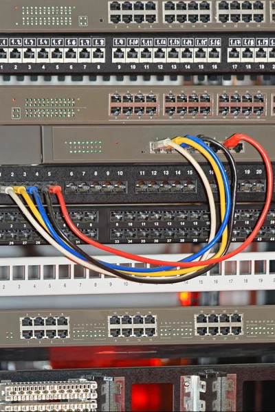 Cables de red Hub — Foto de Stock