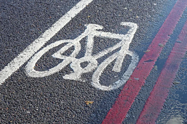 Señal de carril bicicleta —  Fotos de Stock