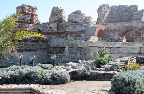 Fortification muren in Nessebar. Bulgarije — Stockfoto