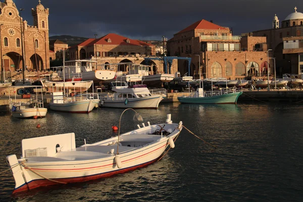 Puerto de pesca de Batroun, Líbano Fotos de stock libres de derechos